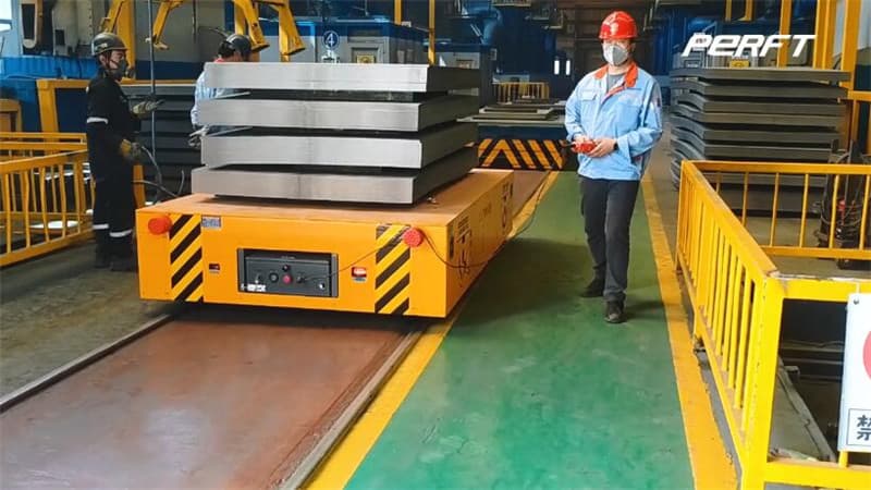 Heavy Duty Die Carts For Steel Scrap 80 Ton